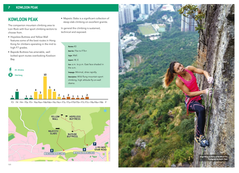 Photos on Hong Kong Rock Climbing Guidebook